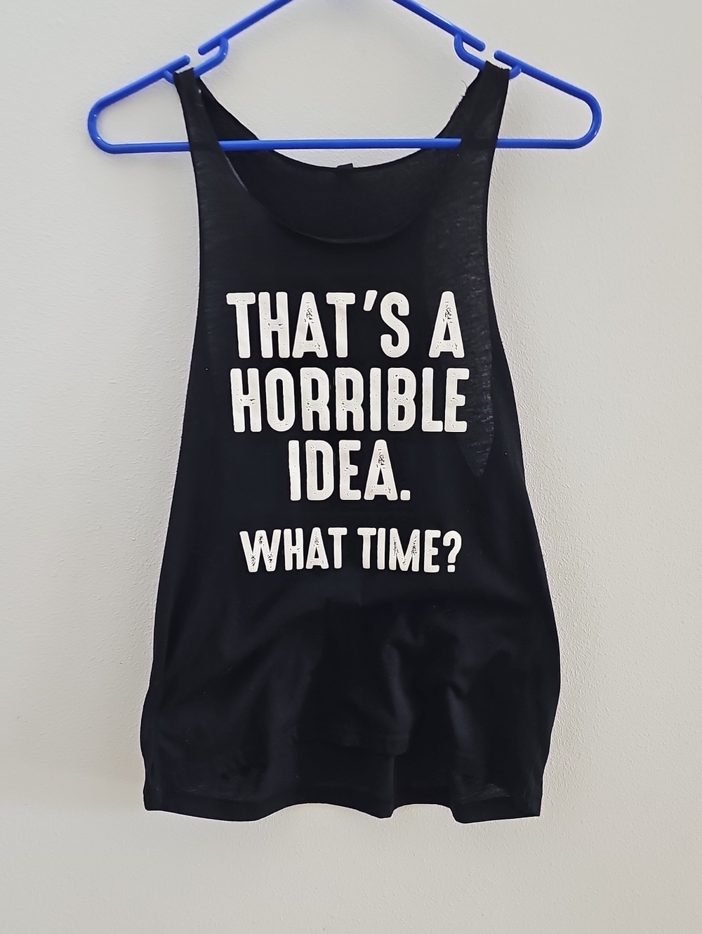 Black Graphic Chemise - That's A Horrible Idea. What Time?